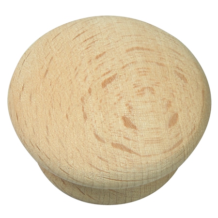 Laurey 1 3/4" Au Natural Wood Mushroom Knob 32601